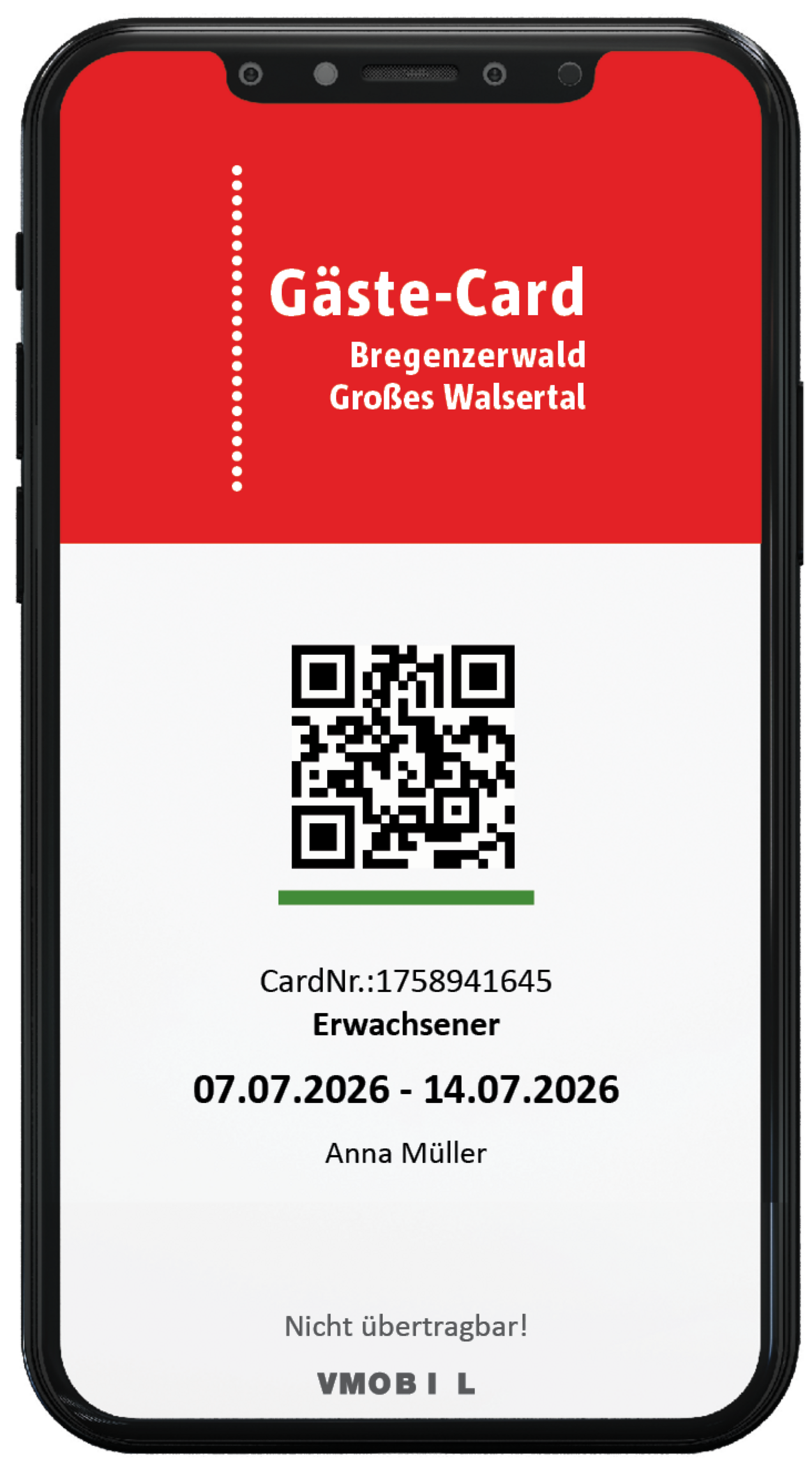 Der Walser - Digitale Gäste-Card Der Walser - Digital4e Gäste-Card