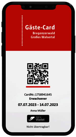 Der Walser - Digitale Gäste-Card